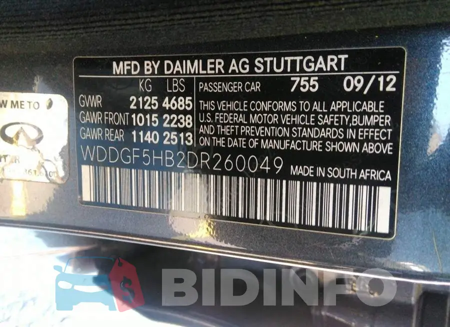 WDDGF5HB2DR260049 Photo# 9