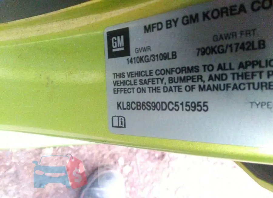 KL8CB6S90DC515955 Photo# 9