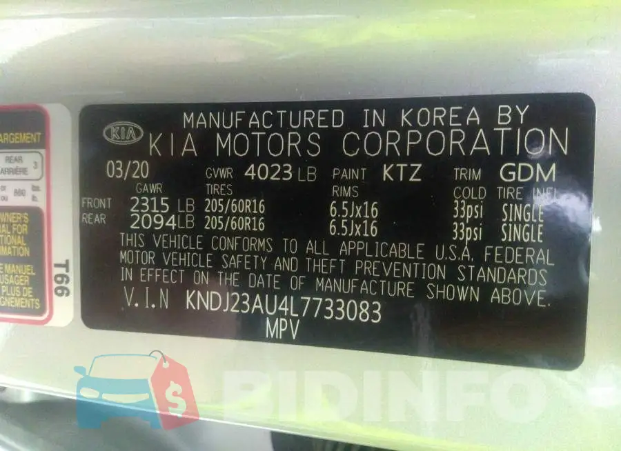 KNDJ23AU4L7733083 Photo# 9
