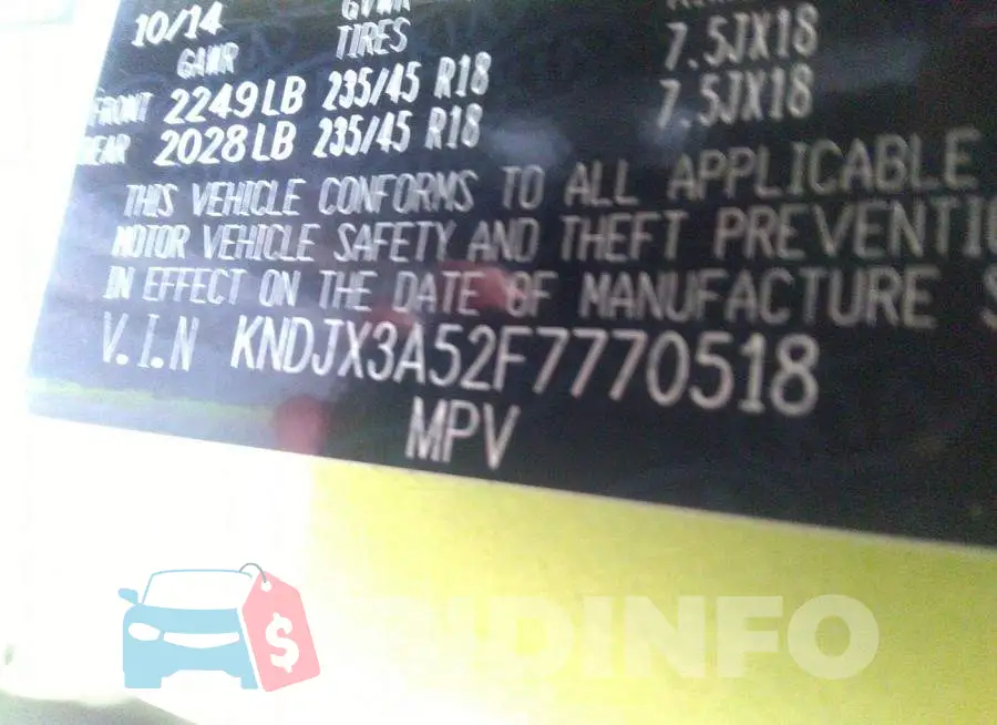 KNDJX3A52F7770518 Photo# 9