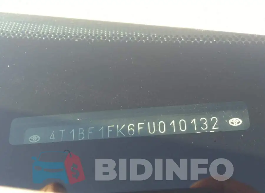 4T1BF1FK6FU010132 Photo# 9