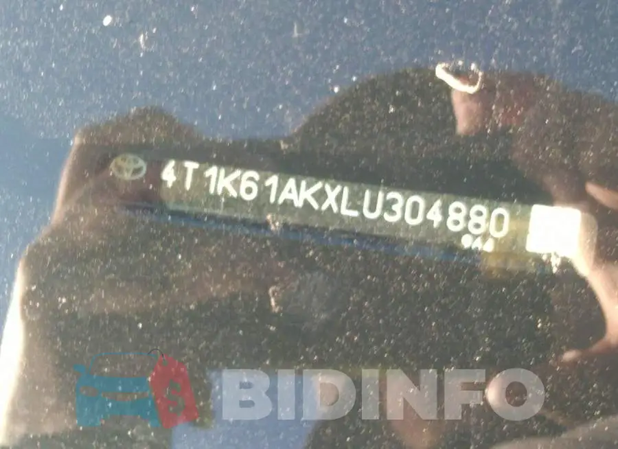 4T1K61AKXLU304880 Photo# 9
