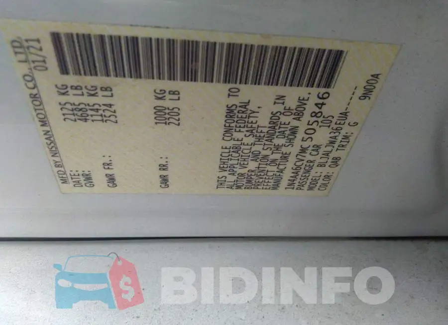 1N4AA6CV7MC505846 Photo# 9
