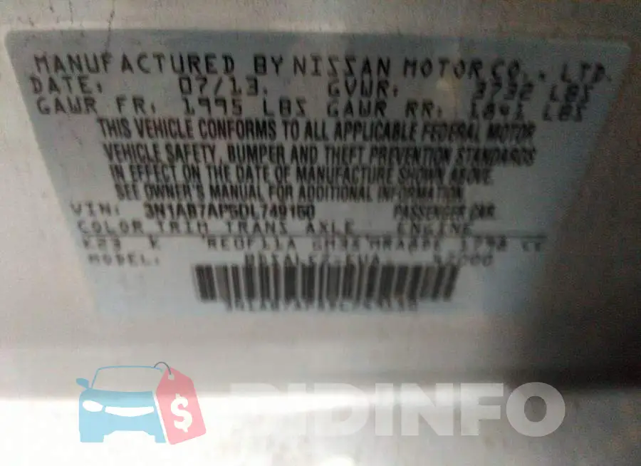 3N1AB7AP5DL749150 Photo# 9