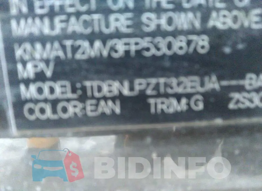 KNMAT2MV3FP530878 Photo# 9