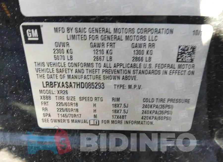LRBFXASA7HD085293 Photo# 9