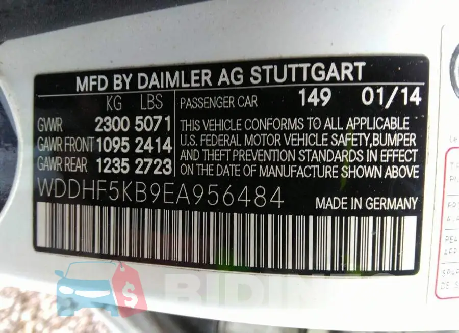 WDDHF5KB9EA956484 Photo# 9