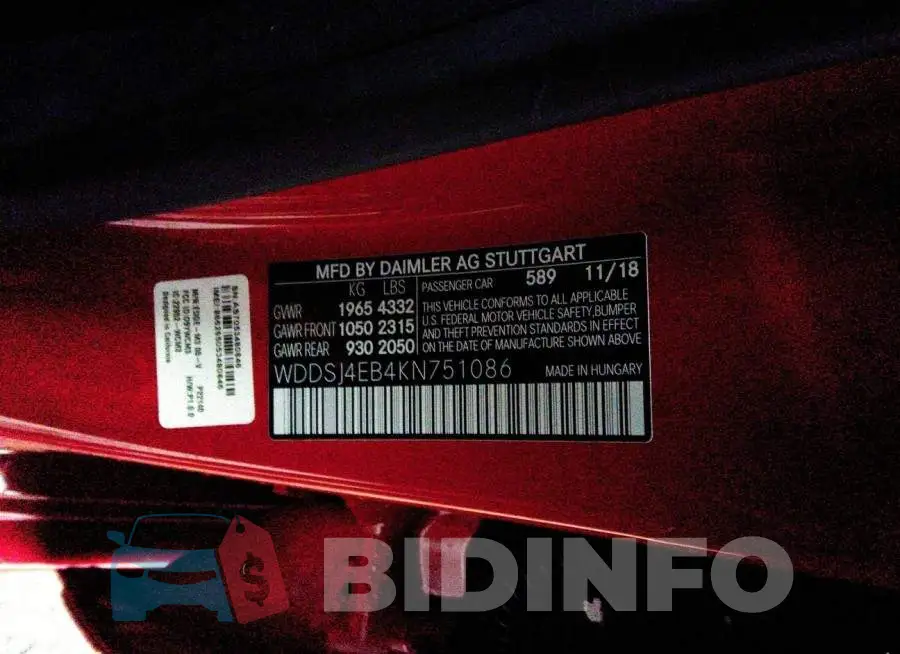 WDDSJ4EB4KN751086 Photo# 9