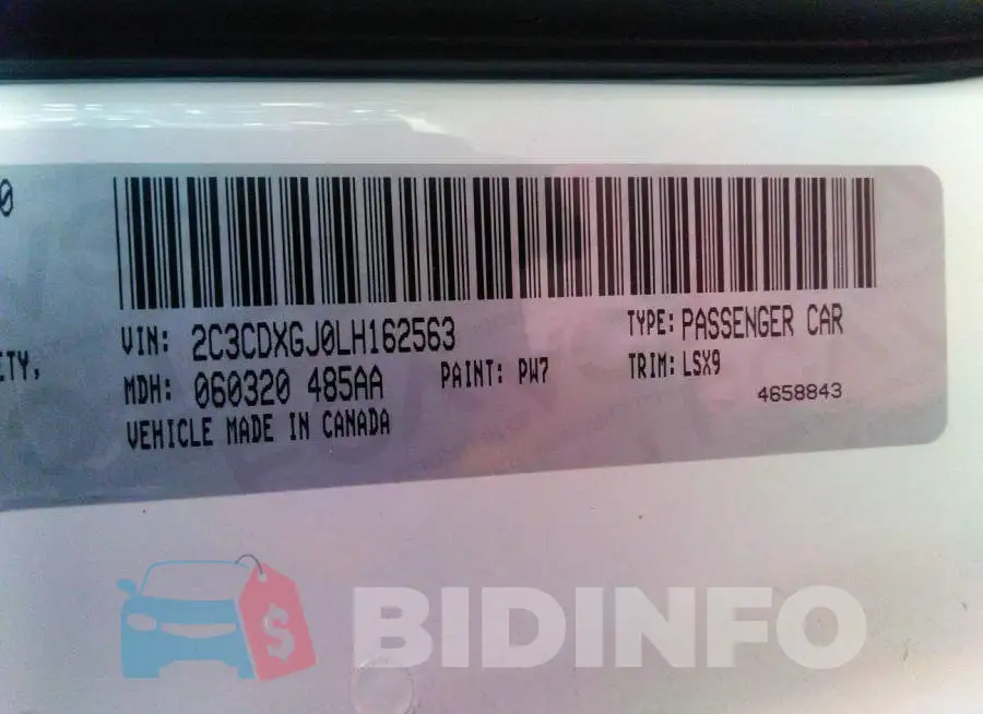 2C3CDXGJ0LH162563 Photo# 9