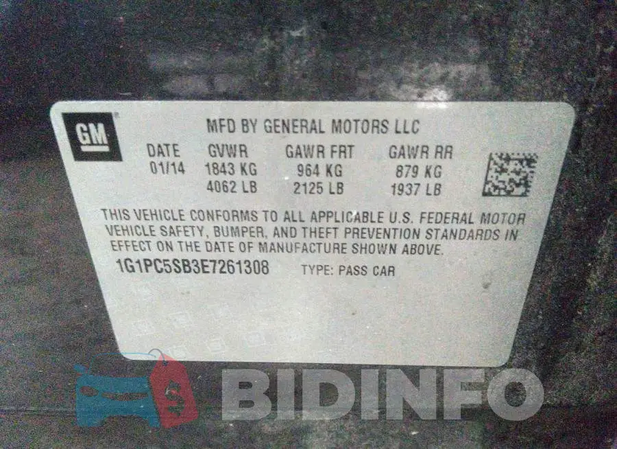 1G1PC5SB3E7261308 Photo# 9