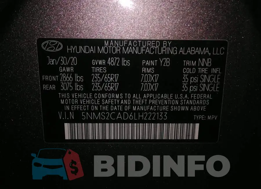 5NMS2CAD6LH222133 Photo# 9