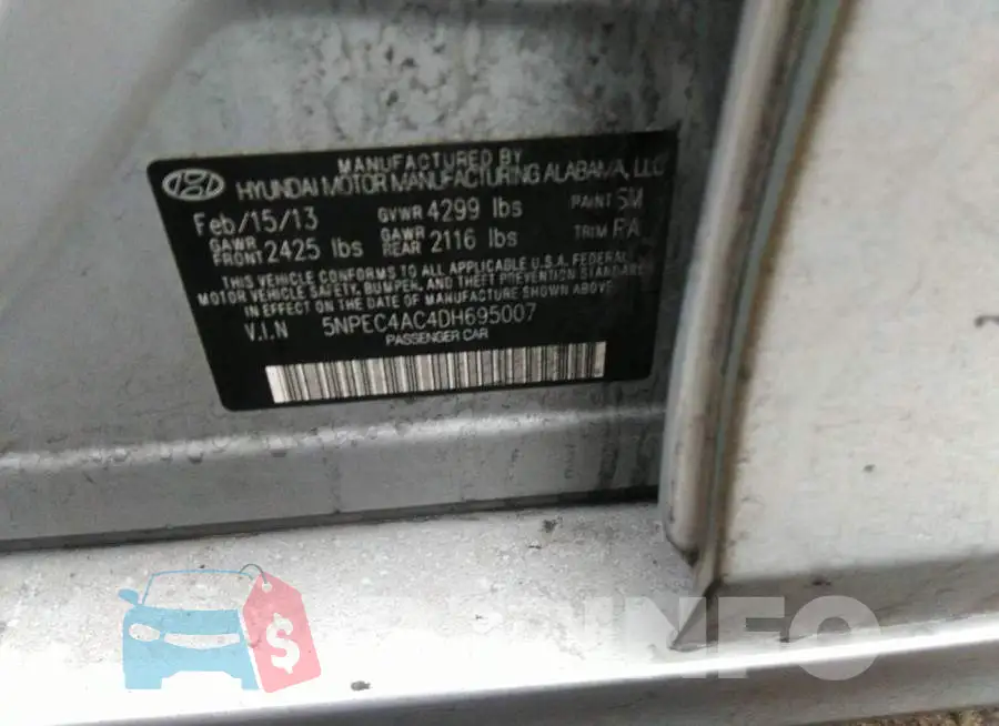 5NPEC4AC4DH695007 Photo# 9