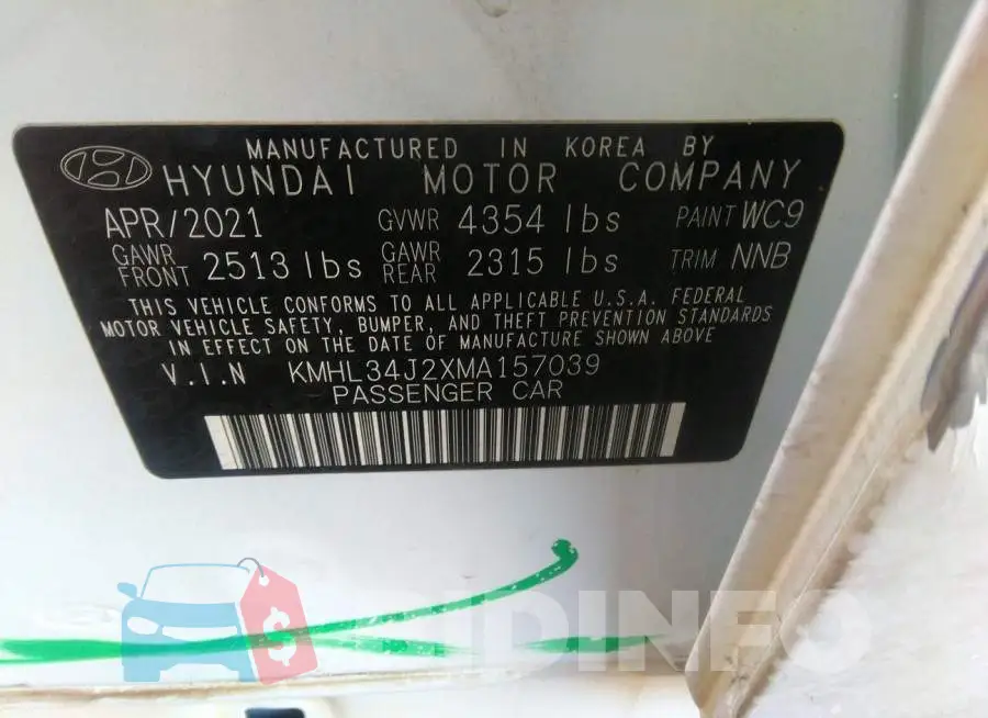KMHL34J2XMA157039 Photo# 9