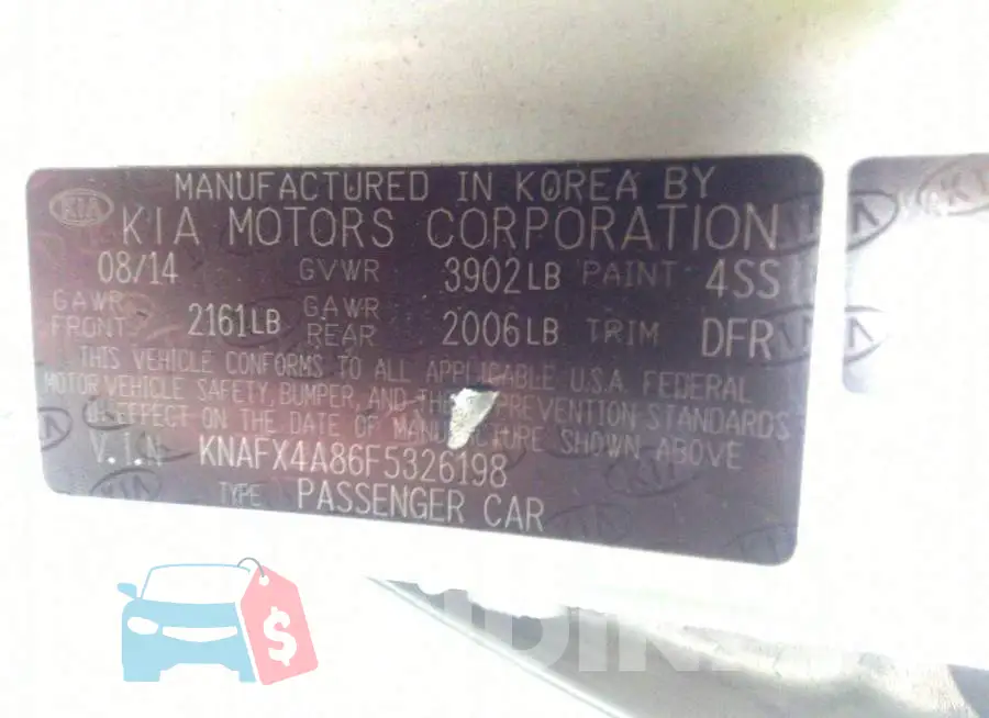 KNAFX4A86F5326198 Photo# 9
