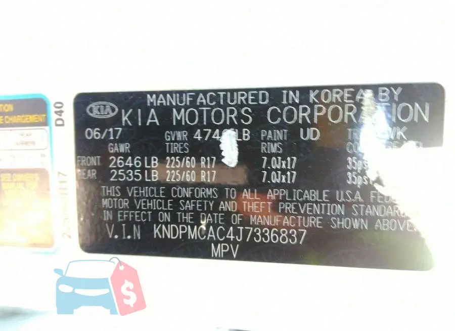 KNDPMCAC4J7336837 Photo# 9
