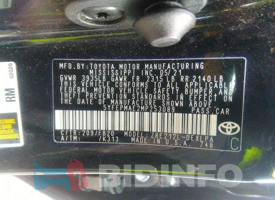 5YFEPMAE2MP253089 Photo# 9