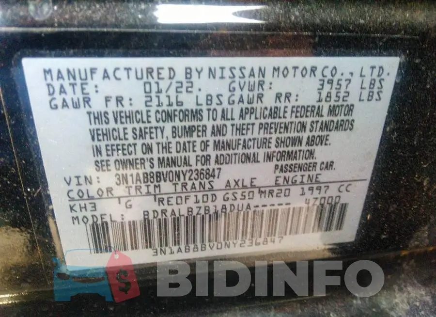3N1AB8BV0NY236847 Photo# 9