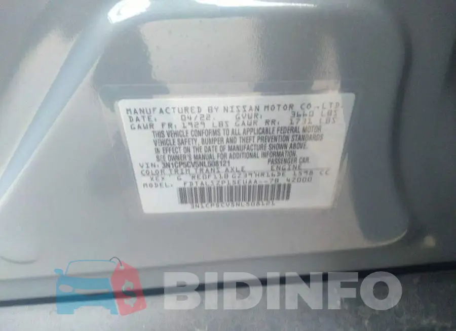3N1CP5CV5NL508121 Photo# 9