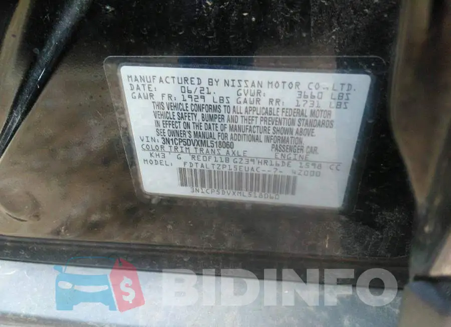 3N1CP5DVXML518060 Photo# 9