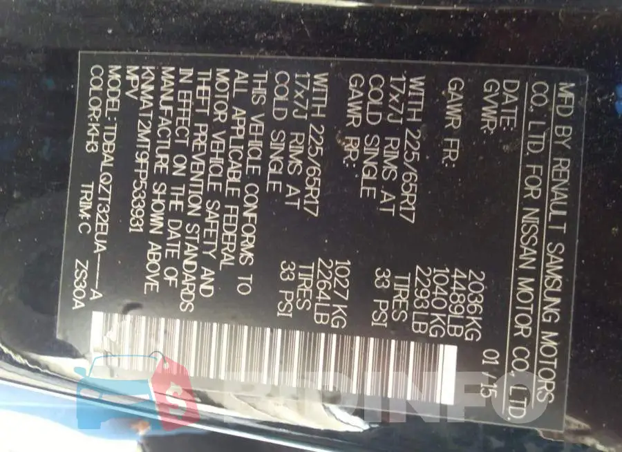 KNMAT2MT9FP533931 Photo# 9