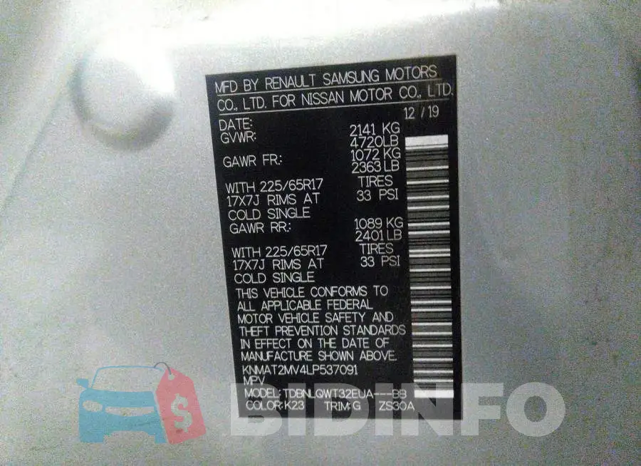 KNMAT2MV4LP537091 Photo# 9