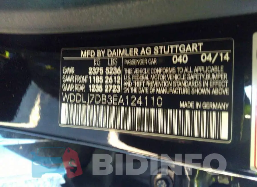 WDDLJ7DB3EA124110 Photo# 9