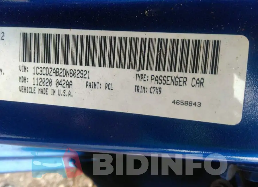 1C3CDZAB2DN602921 Photo# 9