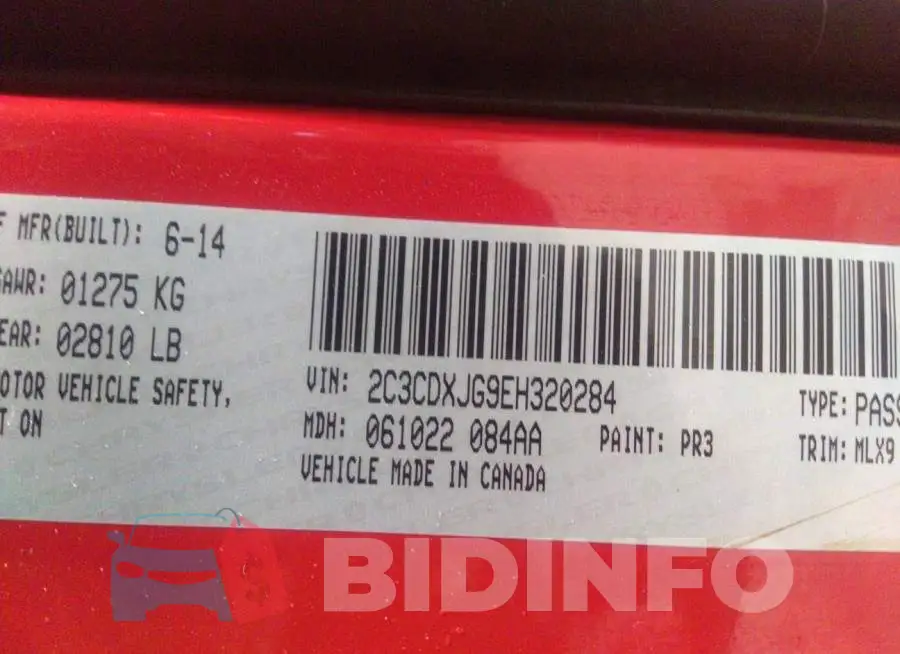 2C3CDXJG9EH320284 Photo# 9
