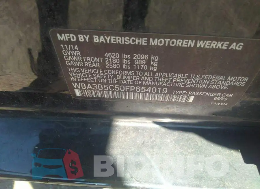 WBA3B5C50FP654019 Photo# 9