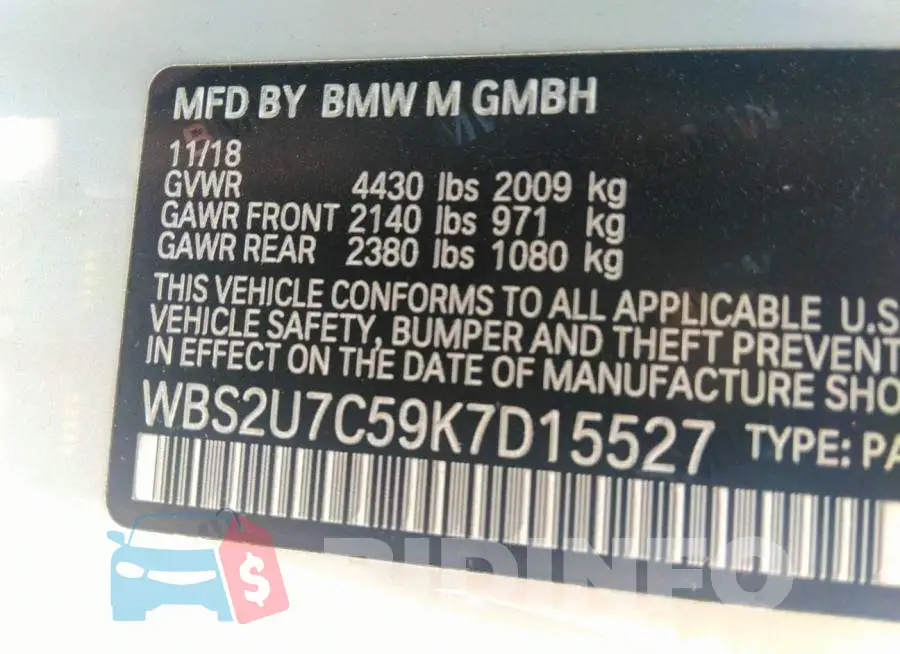 WBS2U7C59K7D15527 Photo# 9
