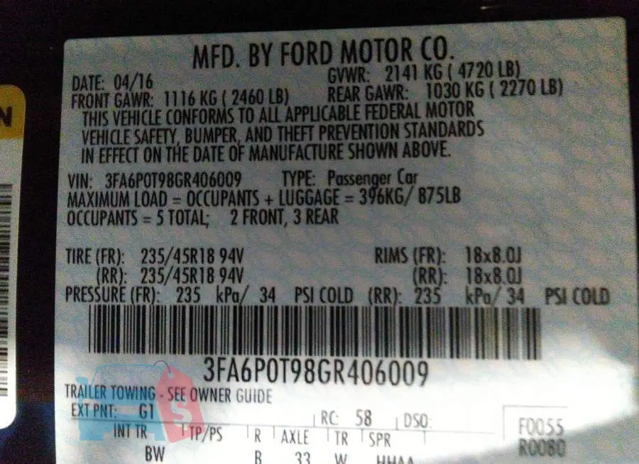 3FA6P0T98GR406009 Photo# 9