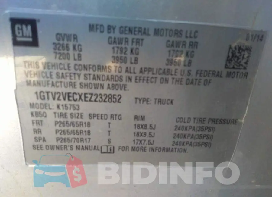 1GTV2VECXEZ232852 Photo# 9