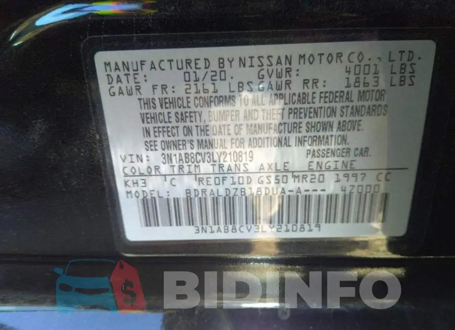 3N1AB8CV3LY210819 Photo# 9