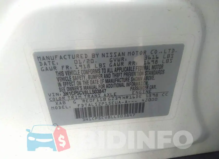 3N1CP5CV8LL503847 Photo# 9