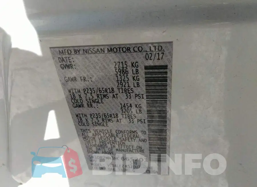 5N1DR2MN3HC665201 Photo# 9