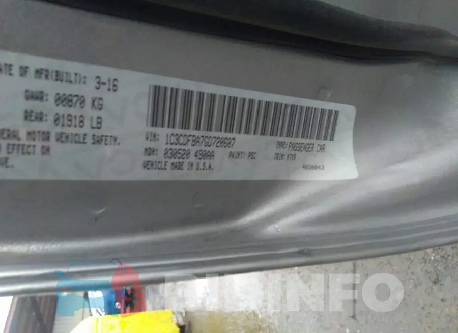 1C3CDFBA7GD720607 Photo# 9