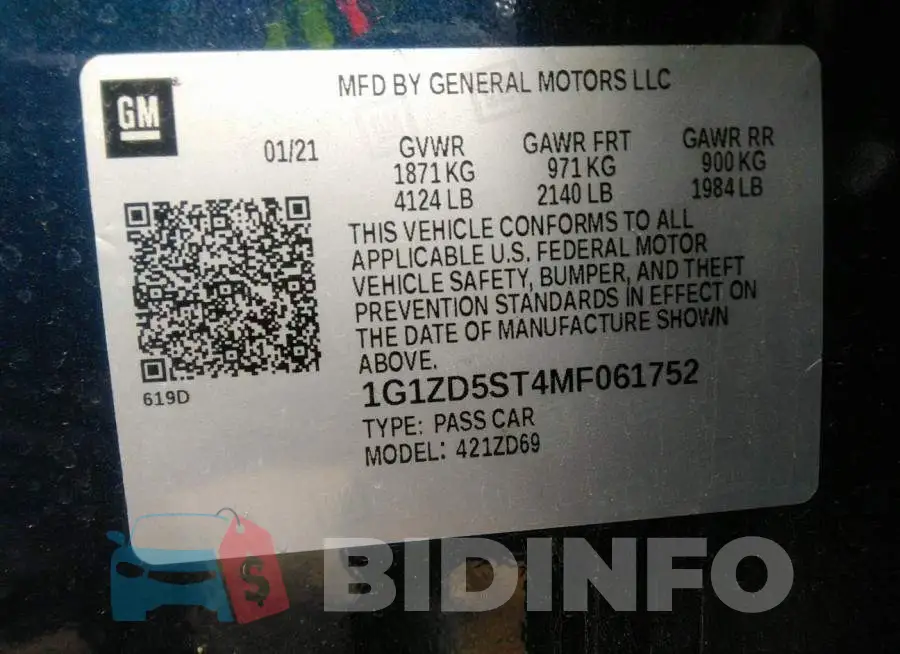 1G1ZD5ST4MF061752 Photo# 9