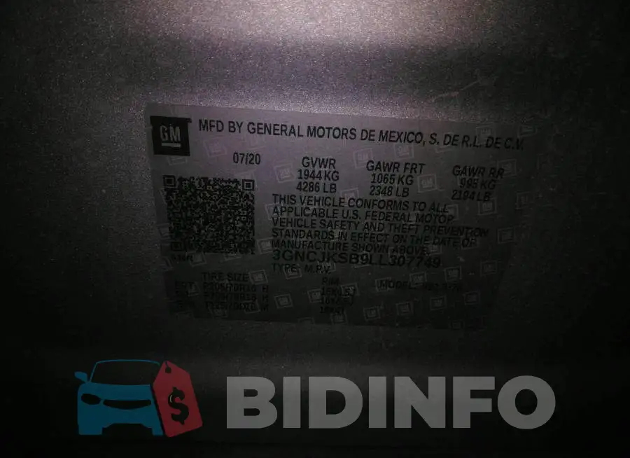 3GNCJKSB9LL307749 Photo# 9