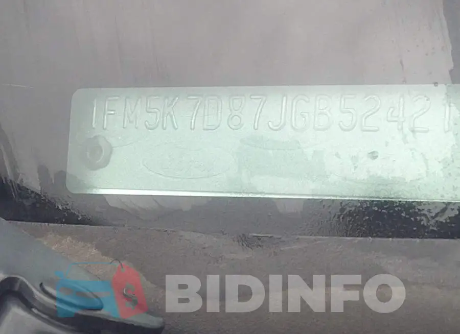 1FM5K7D87JGB52421 Photo# 9