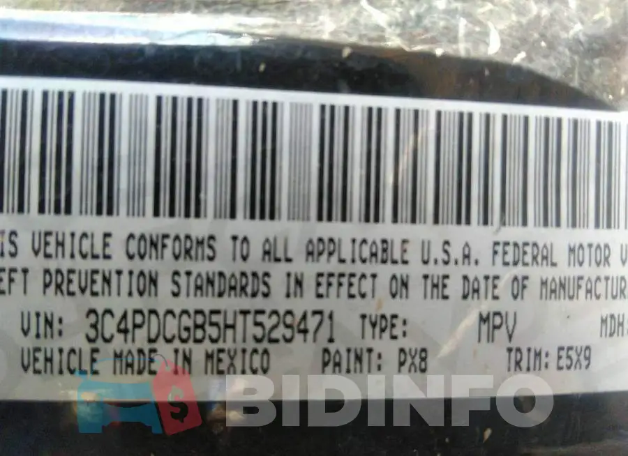 3C4PDCGB5HT529471 Photo# 9