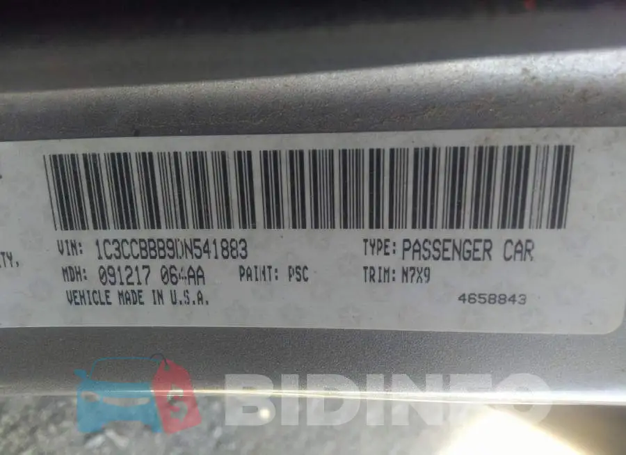 1C3CCBBB9DN541883 Photo# 9