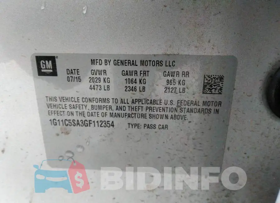 1G11C5SA3GF112354 Photo# 9