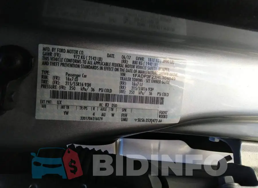 1FADP3F23HL304849 Photo# 9