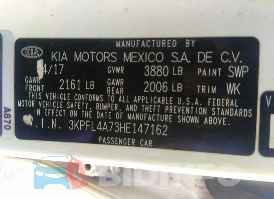 3KPFL4A73HE147162 Photo# 9