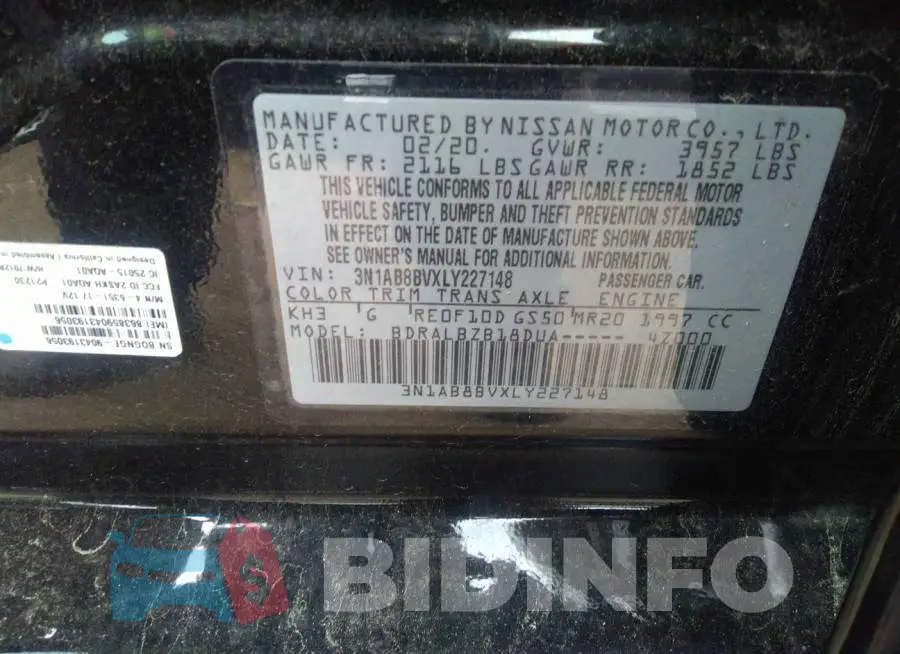 3N1AB8BVXLY227148 Photo# 9