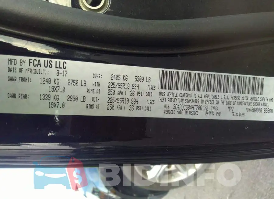 3C4PDCGB4HT706172 Photo# 9