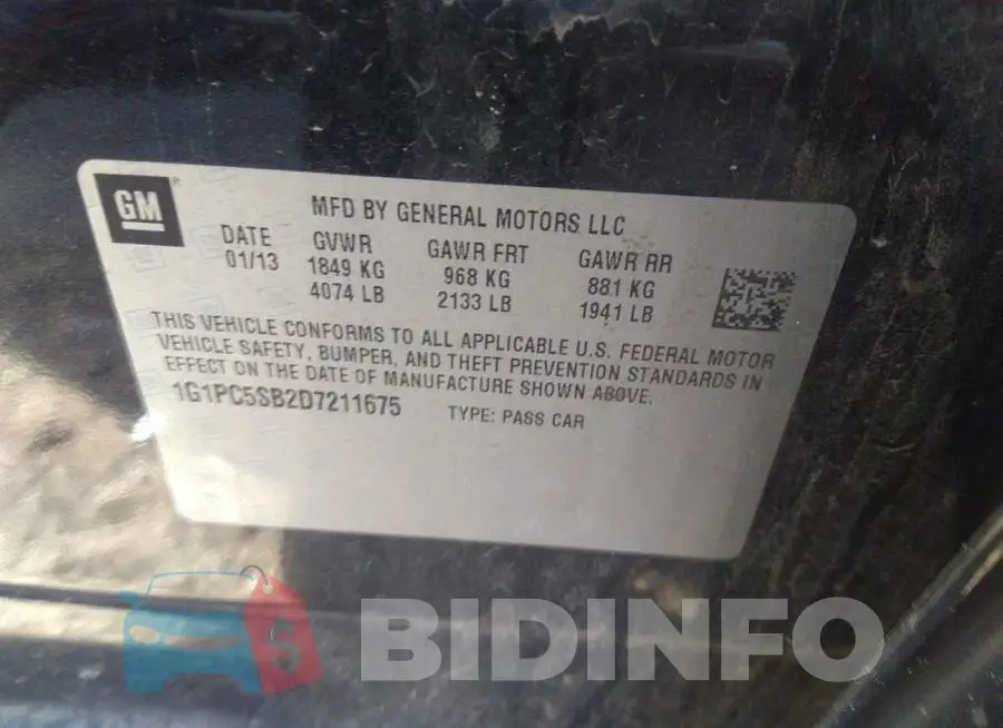 1G1PC5SB2D7211675 Photo# 9