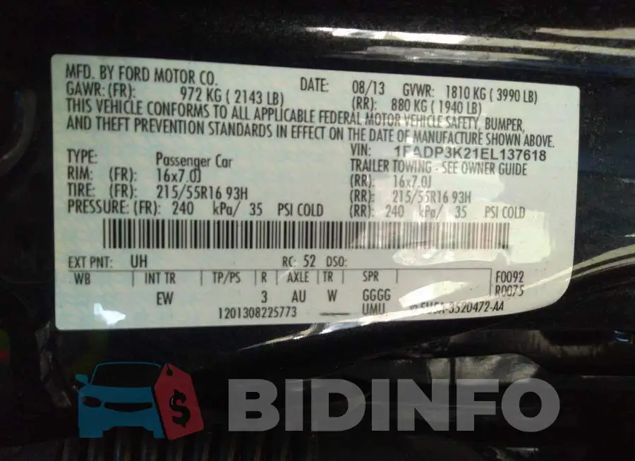 1FADP3K21EL137618 Photo# 9