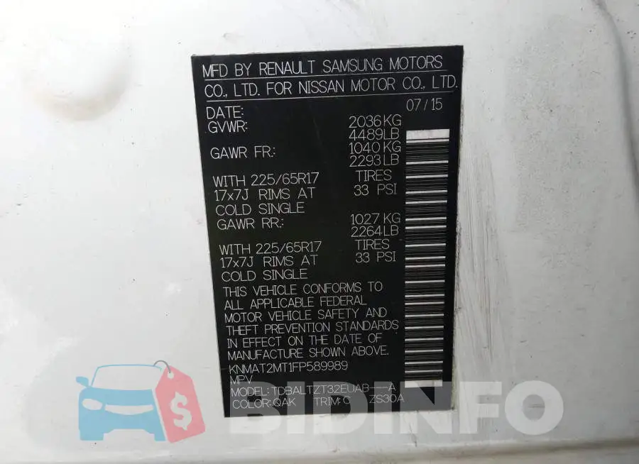 KNMAT2MT1FP589989 Photo# 9