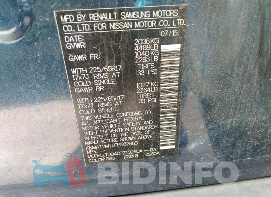 KNMAT2MT6FP587669 Photo# 9